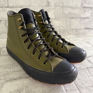 Converse Chuck Taylor All Star Winter Leather High Top Dark Moss Sneaker Boots